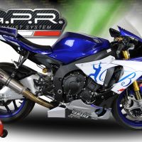Escape compatível com Yamaha Yzf R1-R1-M 2020-2025, M3 Inox , Sistema racing semi-completo, escape com tubos de ligação, artigo sem homologação 