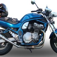 Escape compatível com Suzuki Gsf 650 Bandit - S 2005-2006, Deeptone Inox, Escape legal, homologado, silenciador com db killer removível e tubo de ligação específico 