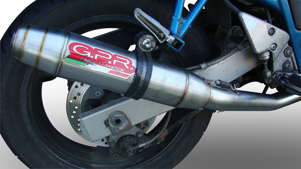 Escape compatível com Suzuki Gsf 650 Bandit - S 2005-2006, Deeptone Inox, Escape legal, homologado, silenciador com db killer removível e tubo de ligação específico 
