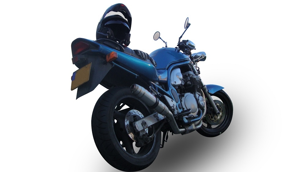 Escape compatível com Suzuki Gsf 650 Bandit - S 2005-2006, Deeptone Inox, Escape legal, homologado, silenciador com db killer removível e tubo de ligação específico 