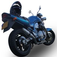 Escape compatível com Suzuki Gsf 650 Bandit - S 2005-2006, Deeptone Inox, Escape legal, homologado, silenciador com db killer removível e tubo de ligação específico 