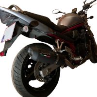 Escape compatível com Suzuki Gsf 650 Bandit - S 2005-2006, Furore Nero, Escape legal, aprovado, com db killer removível, tubo de conexão e conversor catalítico 