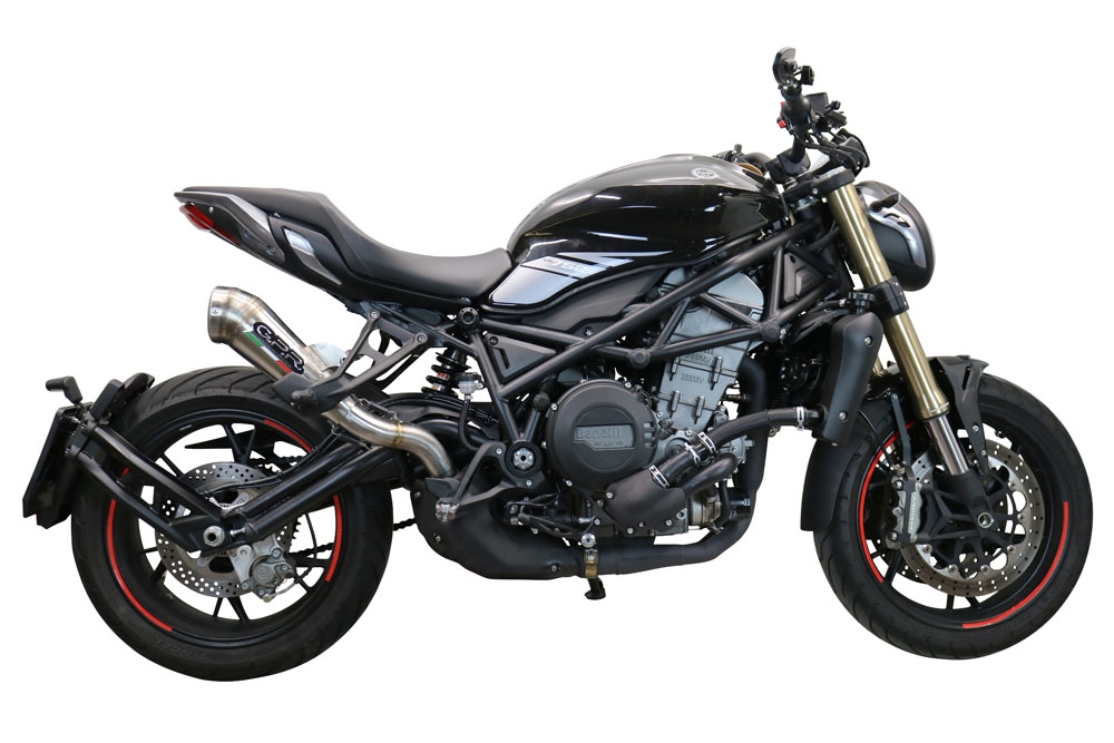 Escape compatível com Benelli 752 S 2022-2024, Powercone Evo, Escape legal, homologado, silenciador com db killer removível e tubo de ligação específico 
