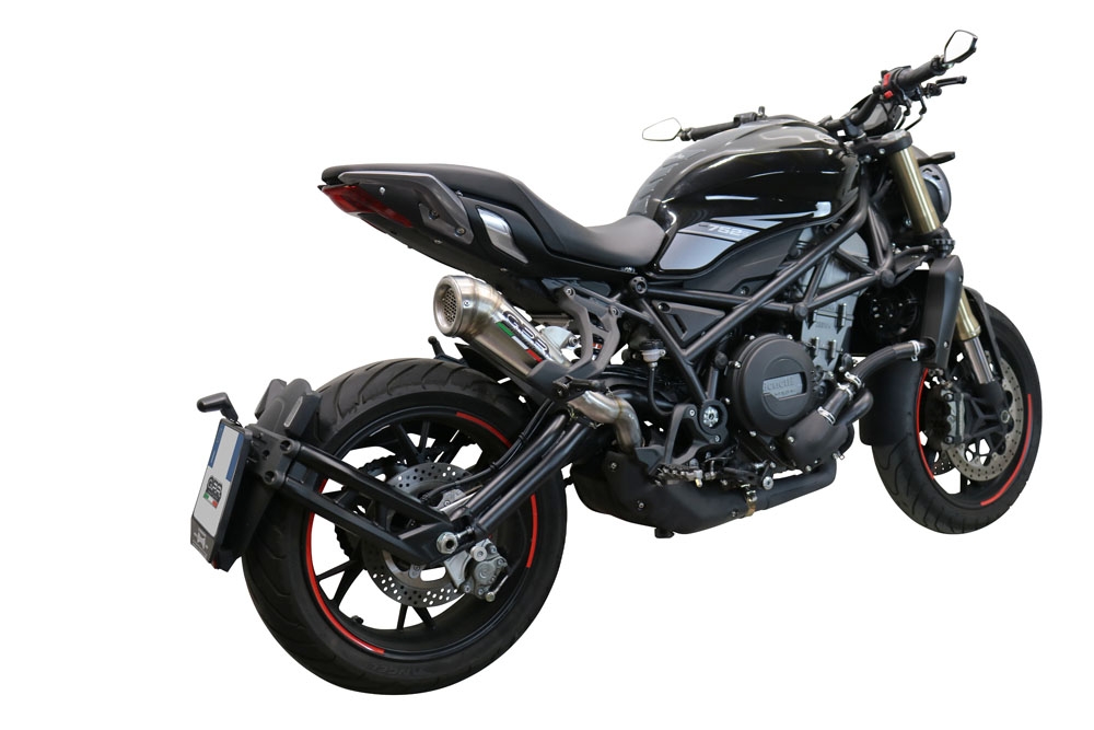 Escape compatível com Benelli 752 S 2022-2024, Powercone Evo, Escape legal, homologado, silenciador com db killer removível e tubo de ligação específico 