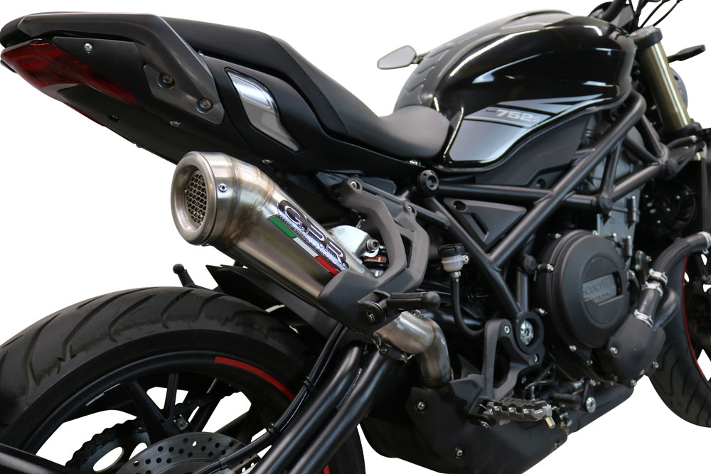 Escape compatível com Benelli 752 S 2022-2024, Powercone Evo, Escape legal, homologado, silenciador com db killer removível e tubo de ligação específico 