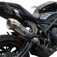 Escape compatível com Benelli 752 S 2022-2024, Powercone Evo, Escape legal, homologado, silenciador com db killer removível e tubo de ligação específico 