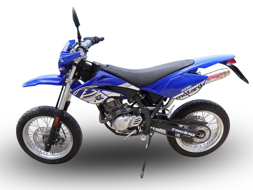 Escape compatível com Beta RR 125 Enduro Ac 4t 2005-2009, Deeptone Inox, Escape legal, homologado, silenciador com db killer removível e tubo de ligação específico 