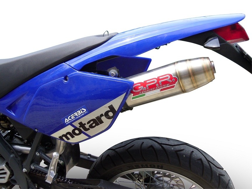 Escape compatível com Beta RR 125 Enduro Ac 4t 2005-2009, Deeptone Inox, Escape legal, homologado, silenciador com db killer removível e tubo de ligação específico 