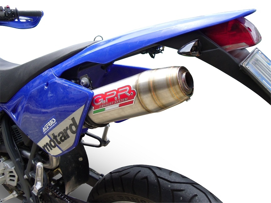 Escape compatível com Beta RR 125 Enduro Ac 4t 2005-2009, Deeptone Inox, Escape legal, homologado, silenciador com db killer removível e tubo de ligação específico 
