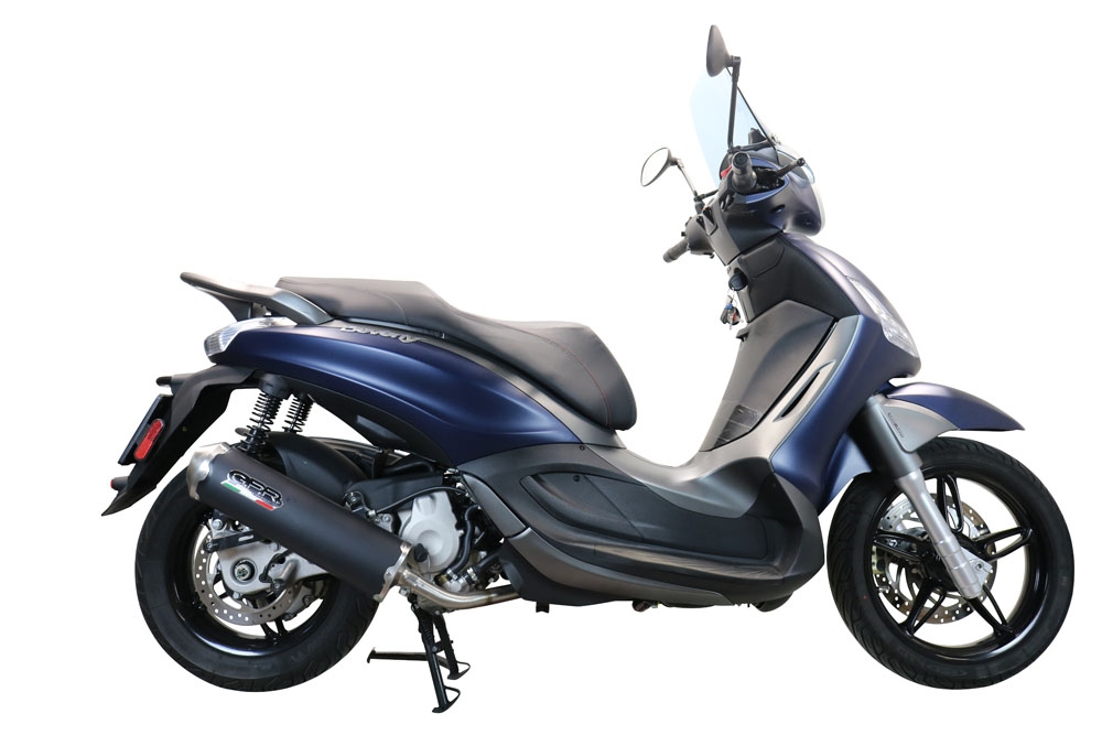 Escape compatível com Piaggio Beverly 350 2016-2020, Evo4 Road, Sistema homologado com catalisador linha completa, silencioso mais coletor 