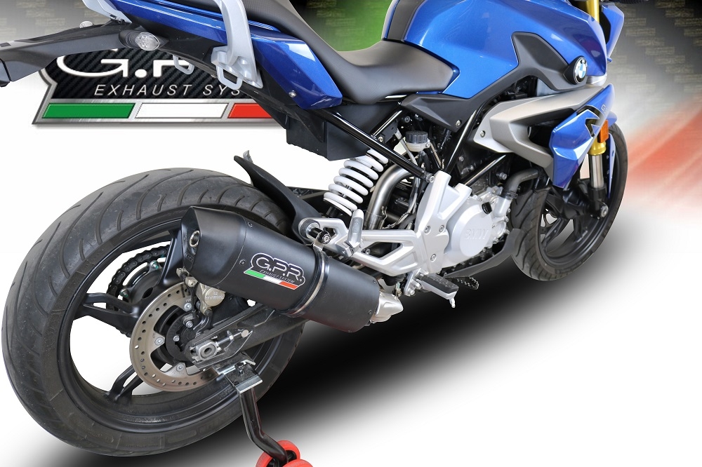 Escape compatível com Bmw G 310 R 2022-2024, Furore Evo4 Nero, Sistema homologado com catalisador linha completa, silencioso mais coletor 