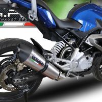 GPR escape compatível com  Bmw G 310 R 2017-2021, New Grand Prix Evo Titanium, Sistema homologado com catalisador linha completa, silencioso mais coletor 