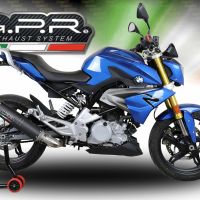 Escape compatível com Bmw G 310 R 2022-2024, M3 Black Titanium, Sistema homologado com catalisador linha completa, silencioso mais coletor 