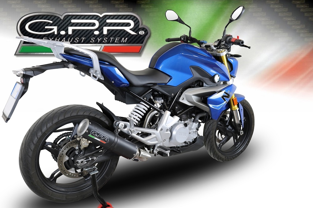 Escape compatível com Bmw G 310 R 2022-2024, M3 Black Titanium, Sistema homologado com catalisador linha completa, silencioso mais coletor 