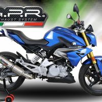 Escape compatível com Bmw G 310 R 2022-2024, M3 Inox , Sistema homologado com catalisador linha completa, silencioso mais coletor 
