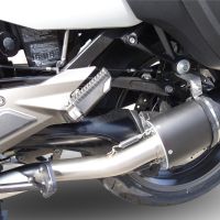 Escape compatível com Bmw K 1600 Gt 2010-2016, Furore Nero, Par de silenciosos de escape homologadas, com db killer removível e tubos de ligação específicos 