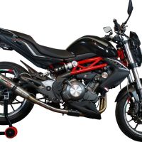 Escape compatível com Benelli Bn 302 S 2017-2024, Deeptone Inox, Escape legal, homologado, silenciador com db killer removível e tubo de ligação específico 