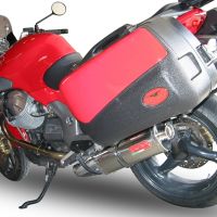 GPR escape compatível com  Moto Guzzi Breva 850 2006-2011, Trioval, Escape legal, homologado, silenciador com db killer removível e tubo de ligação específico 