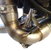 Escape compatível com Buell Xb 12 2008-2011, Deeptone Inox, Par de terminais de exaustão aprovados, com db killer removível, catalisadores e tubo de conexão específico 