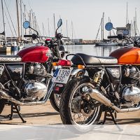 Escape compatível com Tuning TUNING 1980-2021, Powercone Evo, Silenciador racing universal sem tubo de ligação Transformação Cafe Racer 