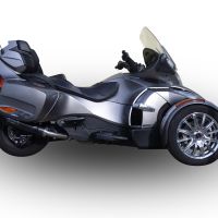 GPR escape compatível com  Can Am Spyder 1000 RT 2013-2023, New Grand Prix Evo Poppy, Escape legal, homologado, silenciador com db killer removível e tubo de ligação específico 