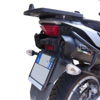 Escape compatível com Aprilia Etv Caponord 1000 Rally 2001-2007, Furore Nero, Par de terminais de exaustão aprovados, com db killer removível, catalisadores e tubo de conexão específico 