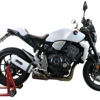 Escape compatível com Honda Cb 1000 R 2021-2024, Albus Evo4, Escape legal, homologado, silenciador com db killer removível e tubo de ligação específico 