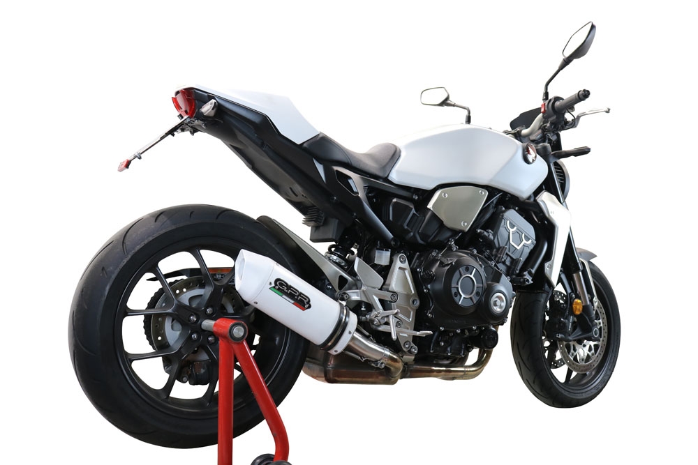 Escape compatível com Honda Cb 1000 R 2021-2024, Albus Evo4, Escape legal, homologado, silenciador com db killer removível e tubo de ligação específico 