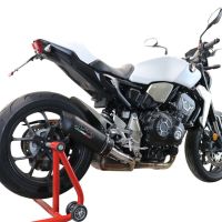Escape compatível com Honda Cb 1000 R 2021-2024, Furore Evo4 Nero, Escape legal, homologado, silenciador com db killer removível e tubo de ligação específico 