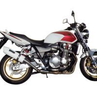 Escape compatível com Honda Cb 1300 2003-2012, Albus Ceramic, Escape legal, homologado, silenciador com db killer removível e tubo de ligação específico 