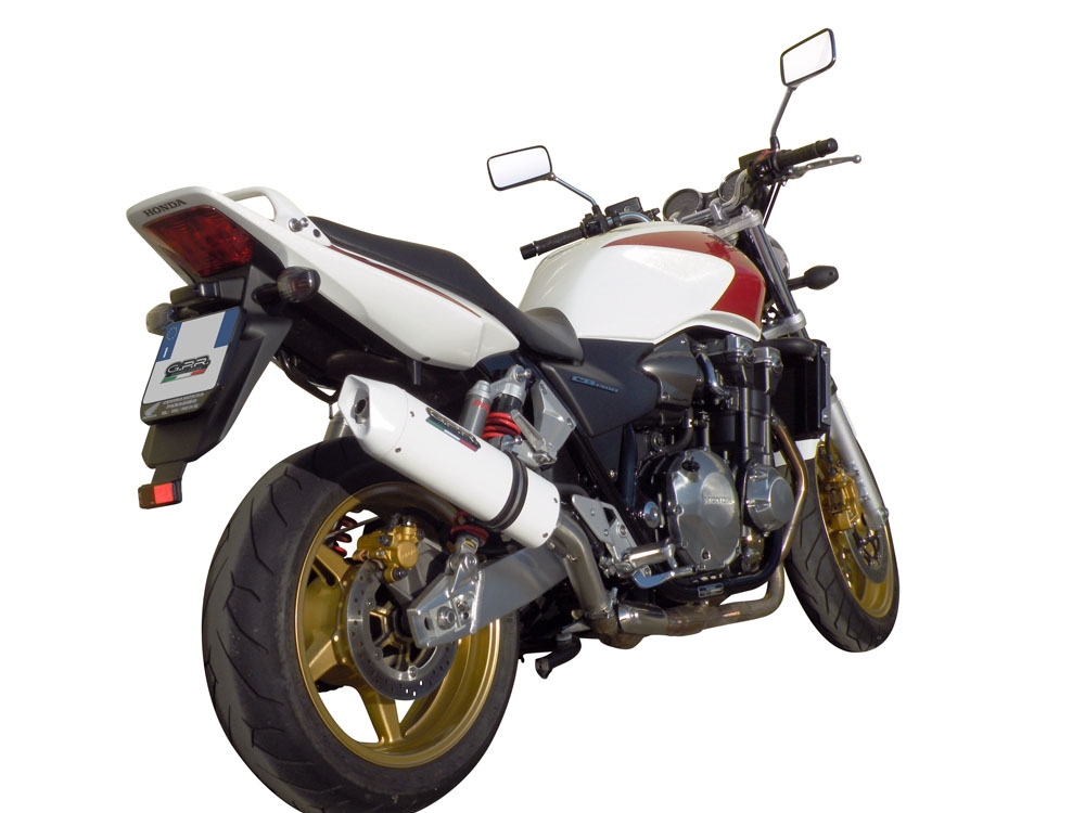 Escape compatível com Honda Cb 1300 2003-2012, Albus Ceramic, Escape legal, homologado, silenciador com db killer removível e tubo de ligação específico 