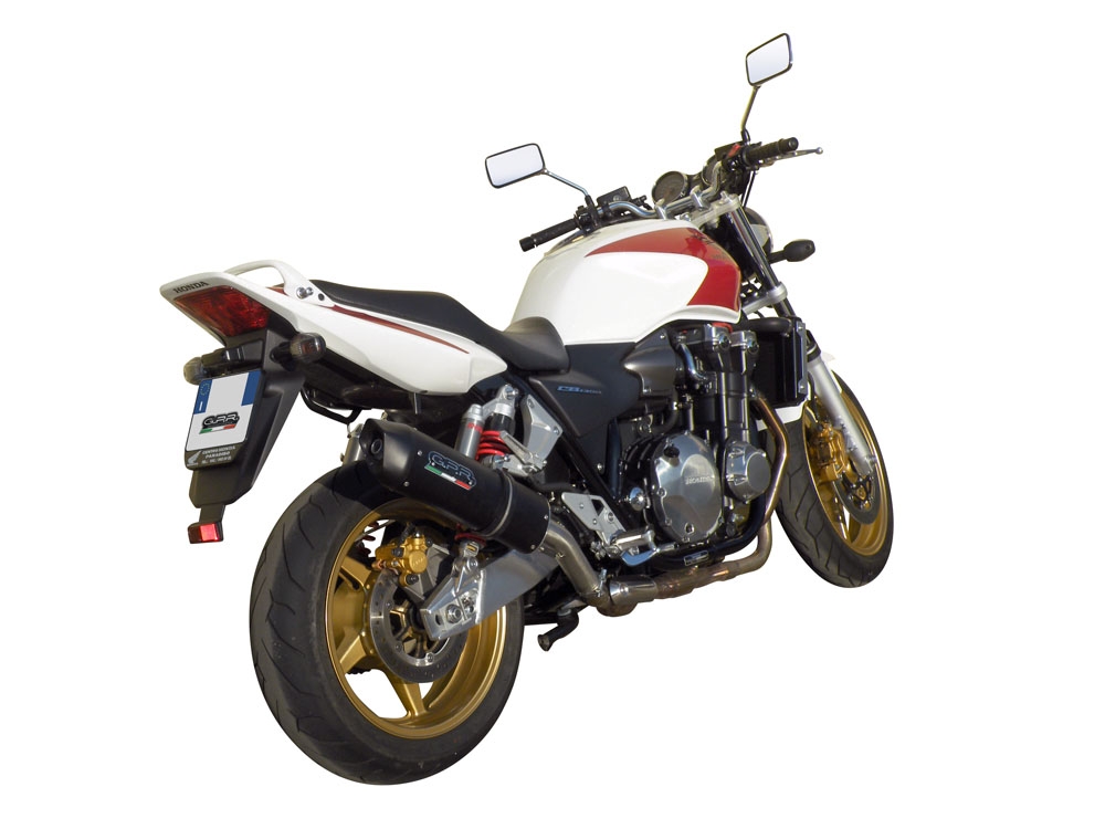 Escape compatível com Honda Cb 1300 2003-2012, Furore Nero, Escape legal, homologado, silenciador com db killer removível e tubo de ligação específico 