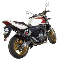 Escape compatível com Honda Cb 1300 2003-2012, Furore Nero, Escape legal, homologado, silenciador com db killer removível e tubo de ligação específico 