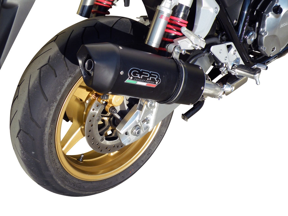 Escape compatível com Honda Cb 1300 2003-2012, Furore Nero, Escape legal, homologado, silenciador com db killer removível e tubo de ligação específico 
