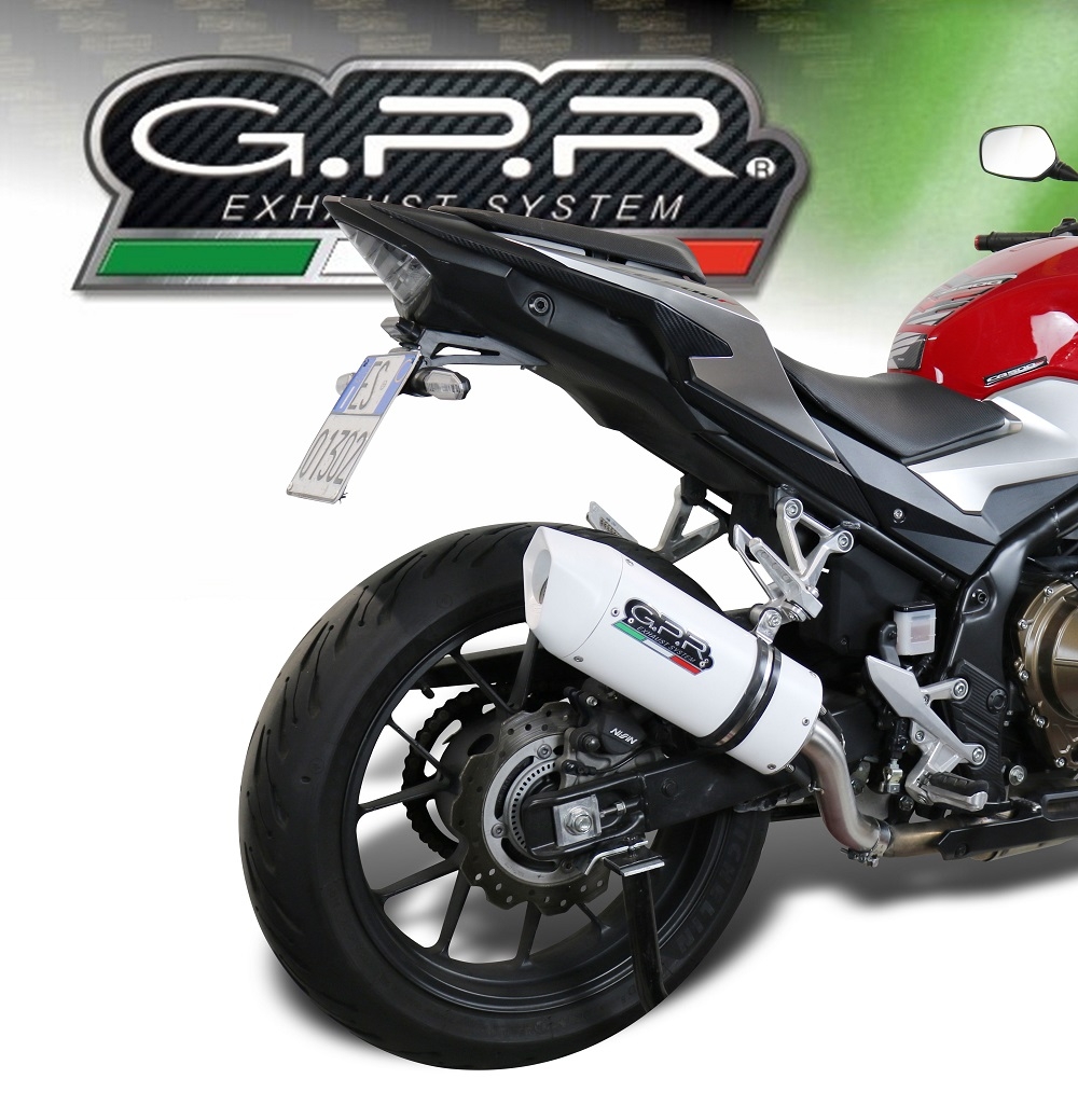 Escape compatível com Honda Cb 400 X 2013-2015, Albus Ceramic, Escape legal, homologado, silenciador com db killer removível e tubo de ligação específico 