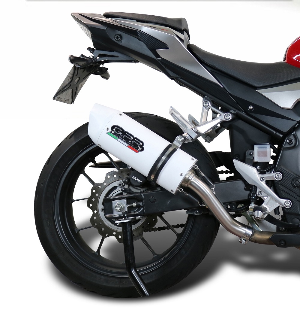 Escape compatível com Honda Cb 400 X 2013-2015, Albus Ceramic, Escape legal, homologado, silenciador com db killer removível e tubo de ligação específico 