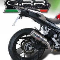 Escape compatível com Honda Cb 500 X 2016-2018, M3 Inox , Escape legal, homologado, silenciador com db killer removível e tubo de ligação específico 