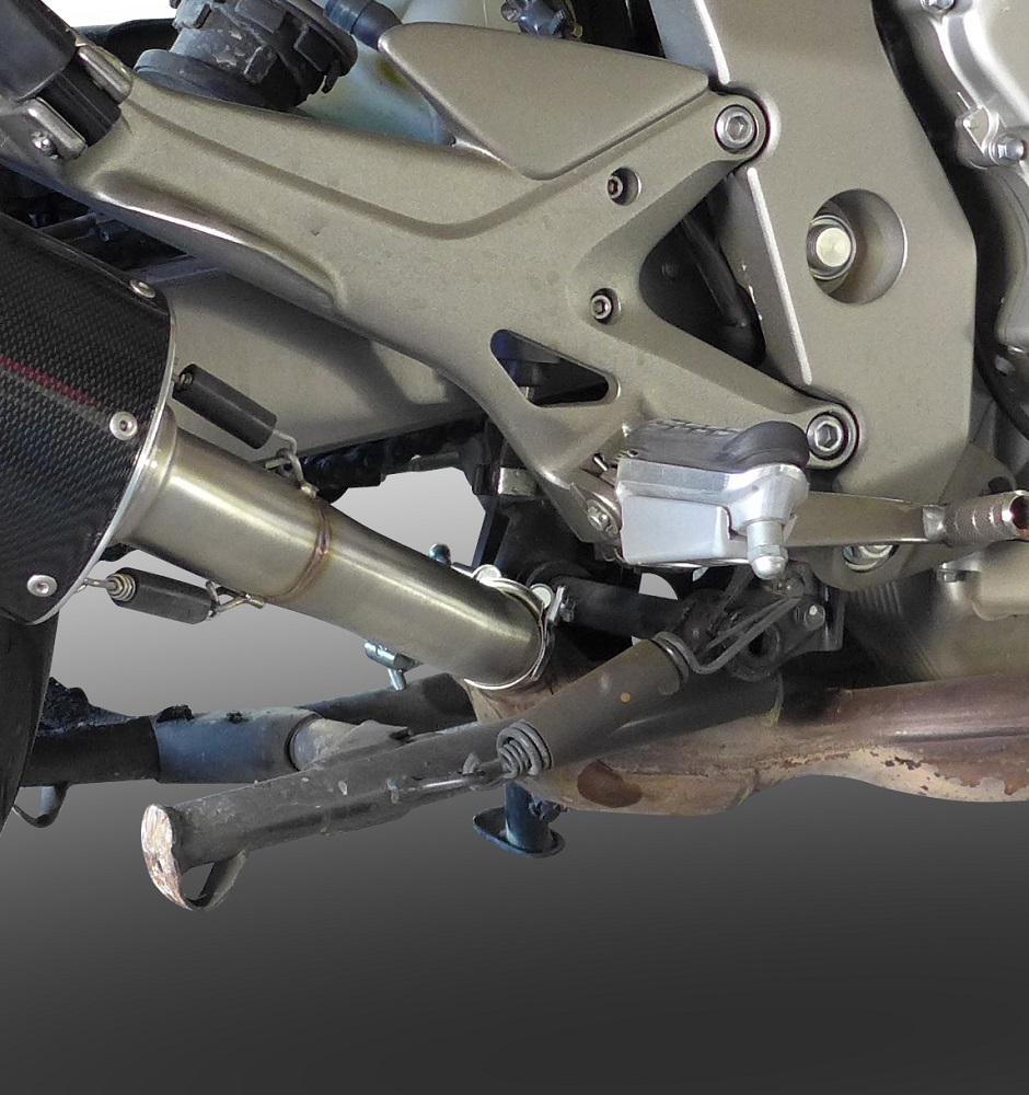 Escape compatível com Honda Cbf 1000 - ST 2006-2009, M3 Inox , Par de silenciosos de escape homologadas, com db killer removível e tubos de ligação específicos 