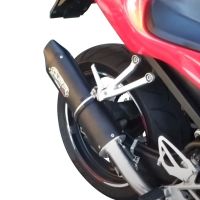 Escape compatível com Honda Cbf 500 2004-2007, Furore Nero, Escape legal, homologado, silenciador com catalisador, db killer removível e tubo de ligação específico 