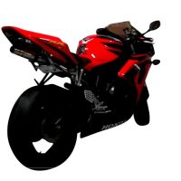 Escape compatível com Honda Cbr 1000 Rr 2004-2007, Deeptone Inox, Sistema racing Silencioso com tubo de ligação 