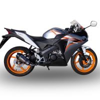 GPR escape compatível com  Honda Cbr 125 R 2011-2016, New Grand Prix Evo Titanium, Escape legal, homologado, silenciador com db killer removível e tubo de ligação específico 