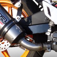 GPR escape compatível com  Honda Cbr 125 R 2011-2016, New Grand Prix Evo Titanium, Escape legal, homologado, silenciador com db killer removível e tubo de ligação específico 