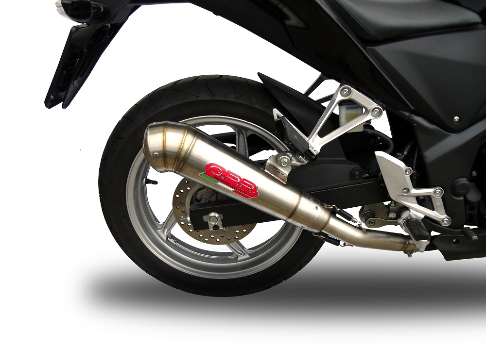 Escape compatível com Honda Cbr 250 R 2010-2014, Powercone Evo, Escape legal, aprovado, com db killer removível, tubo de conexão e conversor catalítico 