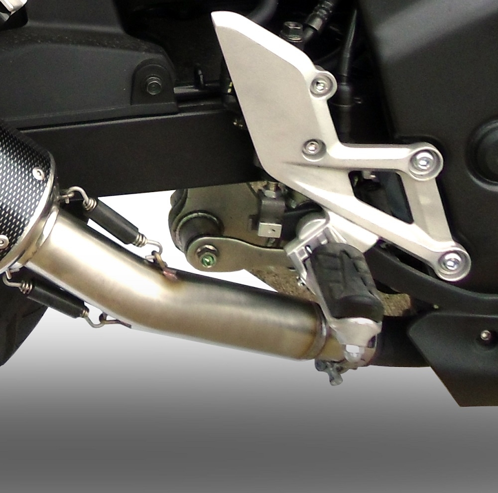 Escape compatível com Honda Cbr 250 R 2010-2014, Powercone Evo, Escape legal, aprovado, com db killer removível, tubo de conexão e conversor catalítico 