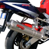 Escape compatível com Honda Cbr 900 Rr 2000-2003, Inox Tondo, Silenciador de escape, aprovado, montagem com flange específico (bolt-on), com db killer removível 