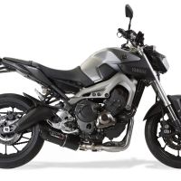 Escape compatível com Yamaha Mt-09 2017-2020, Furore Evo4 Nero, Sistema homologado com catalisador linha completa, silencioso mais coletor 