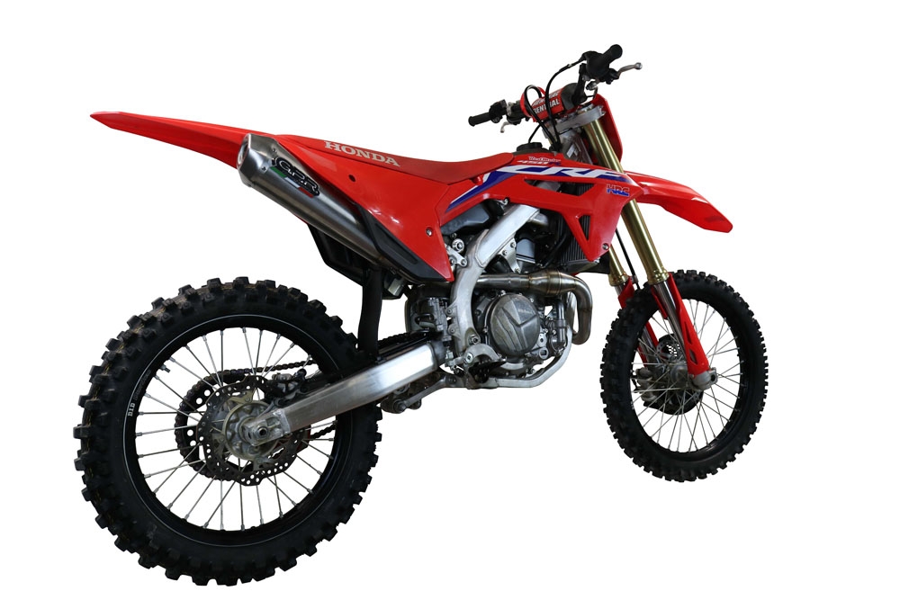 Escape compatível com Honda Crf 450 R-RX 2021-2025, Pentacross Inox, Escape racing linha completa, silencioso mais coletor com dbkiller, não homologado 