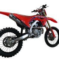 Escape compatível com Honda Crf 450 R-RX 2021-2025, Pentacross Inox, Escape racing linha completa, silencioso mais coletor com dbkiller, não homologado 
