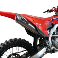 Escape compatível com Honda Crf 450 R-RX 2021-2025, Pentacross Inox, Escape racing linha completa, silencioso mais coletor com dbkiller, não homologado 