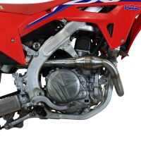 Escape compatível com Honda Crf 450 R-RX 2021-2025, Pentacross Inox, Escape racing linha completa, silencioso mais coletor com dbkiller, não homologado 